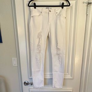 Just Black Denim White Distressed Jeans